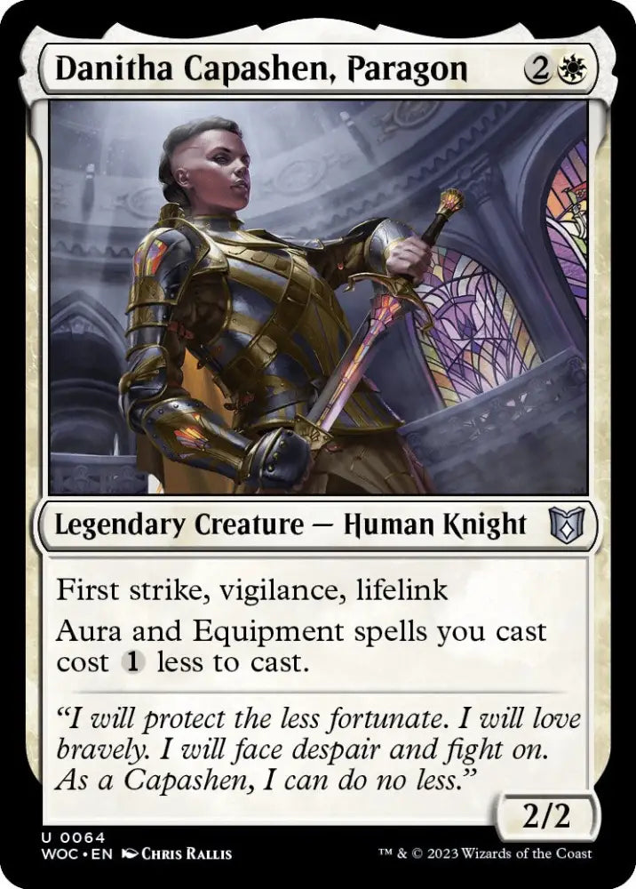 Danitha Capashen Paragon [Wilds of Eldraine Commander] - MTG Single