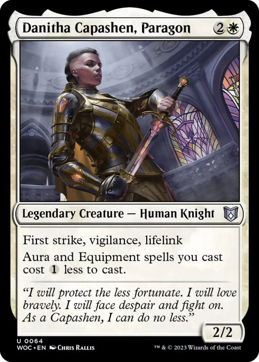 Danitha Capashen Paragon [Wilds of Eldraine Commander] - MTG Single