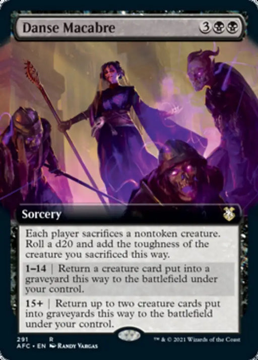 Danse Macabre (Extended Art) [Dungeons & Dragons: Adventures in the Forgotten Realms Commander] - MTG Single