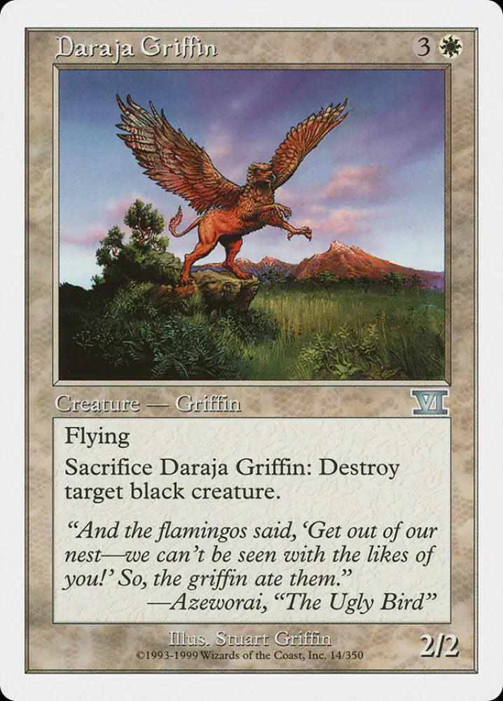Daraja Griffin [Classic Sixth Edition] - MTG Single