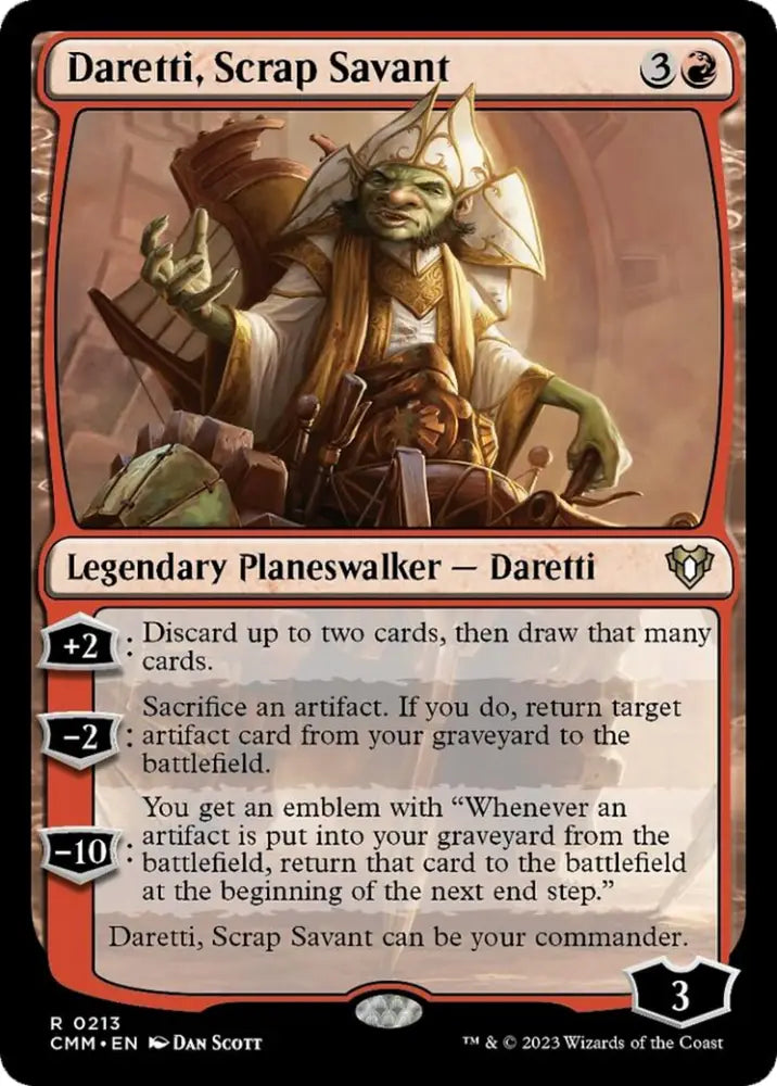 Daretti Scrap Savant [Commander Masters] - MTG Single