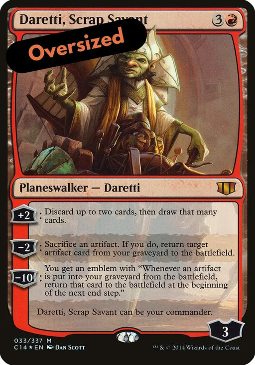 Daretti Scrap Savant (Oversized) [Commander 2014 Oversized] - MTG Single