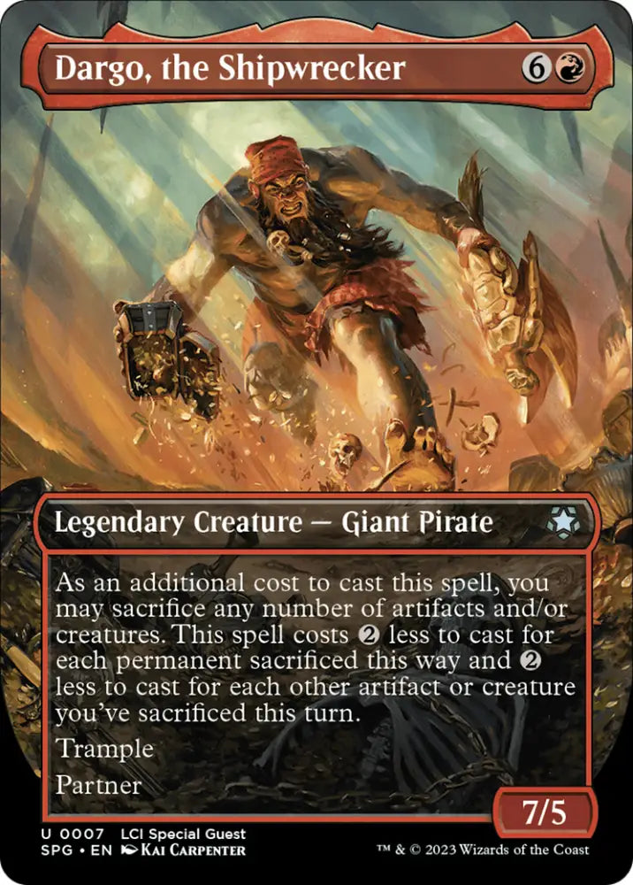Dargo the Shipwrecker (Borderless) [The Lost Caverns of Ixalan Special Guests] - MTG Single