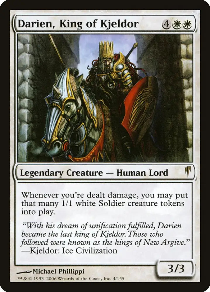 Darien King of Kjeldor [Coldsnap] - MTG Single