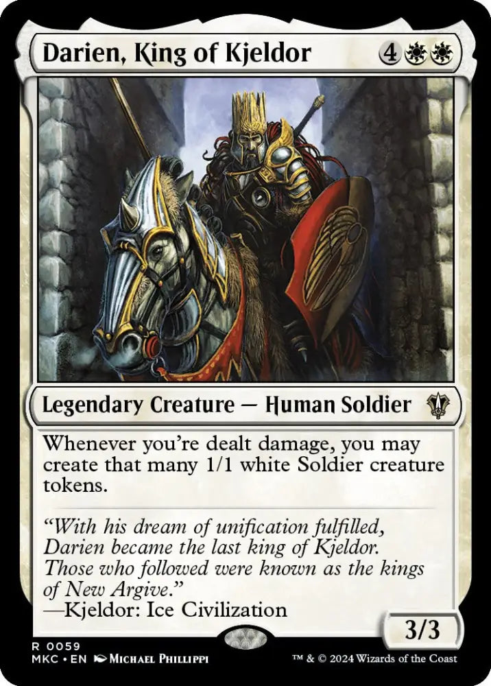 Darien King of Kjeldor [Murders at Karlov Manor Commander] - MTG Single