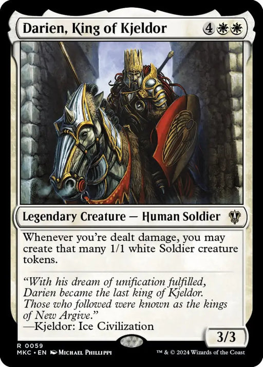 Darien King of Kjeldor [Murders at Karlov Manor Commander] - MTG Single