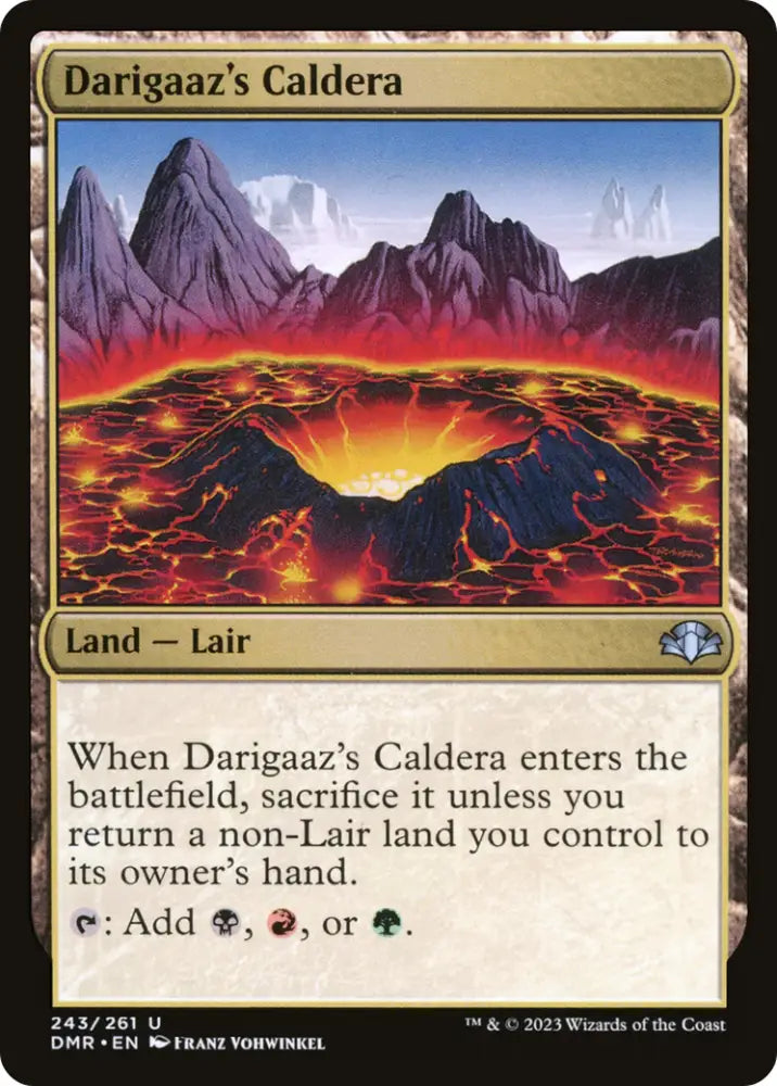 Darigaaz’s Caldera [Dominaria Remastered] - MTG Single