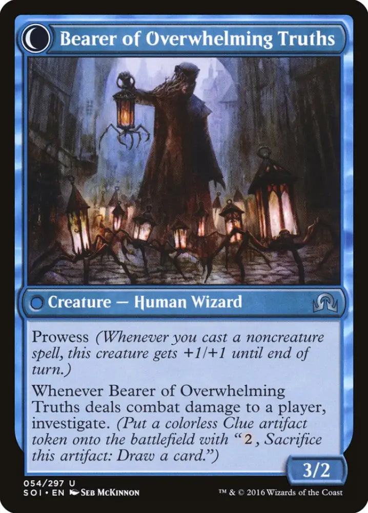 Daring Sleuth // Bearer of Overwhelming Truths [Shadows over Innistrad] - MTG Single