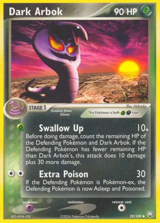 Dark Arbok (29/109) [EX: Team Rocket Returns] - Pokemon Single