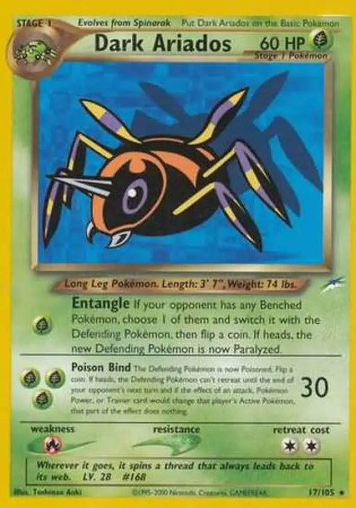 Dark Ariados (17/105) [Neo Destiny Unlimited] - Pokemon Single