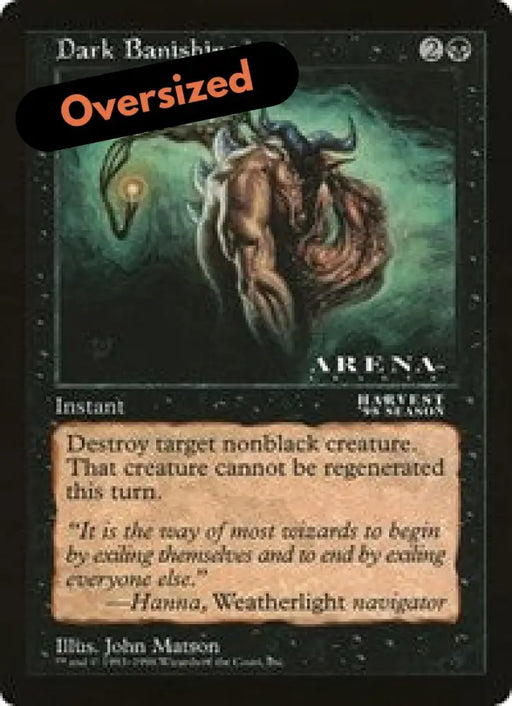 Dark Banishing (Oversized) [Oversize Cards] - MTG Single