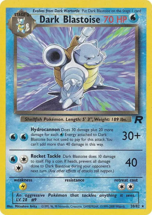 Dark Blastoise (20/82) [Team Rocket Unlimited] - Pokemon Single