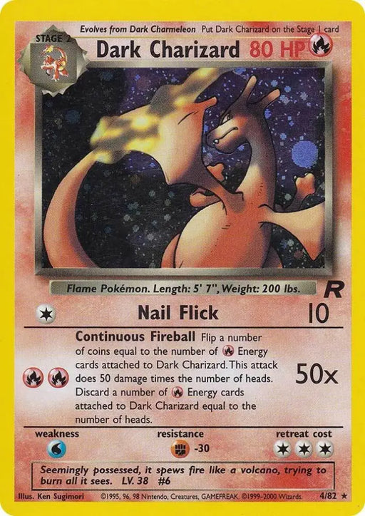 Dark Charizard (4/82) [Team Rocket Unlimited] - Pokemon Single
