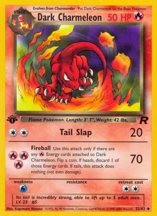 Dark Charmeleon (32/82) [Team Rocket 1st Edition] - Pokemon Single