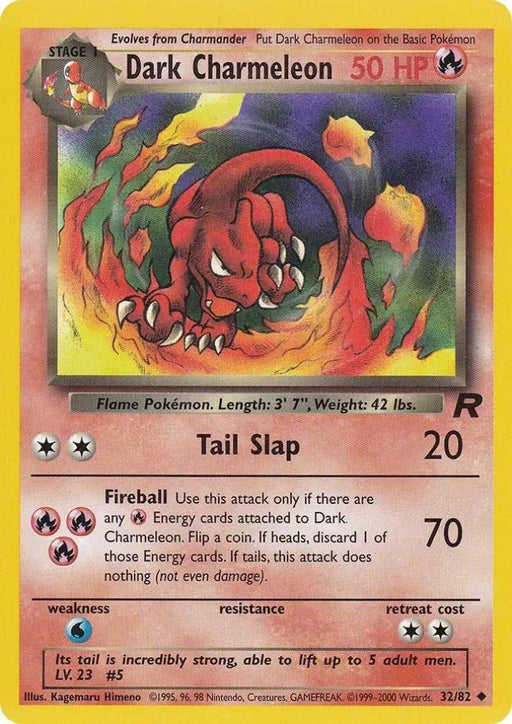 Dark Charmeleon (32/82) [Team Rocket Unlimited] - Pokemon Single