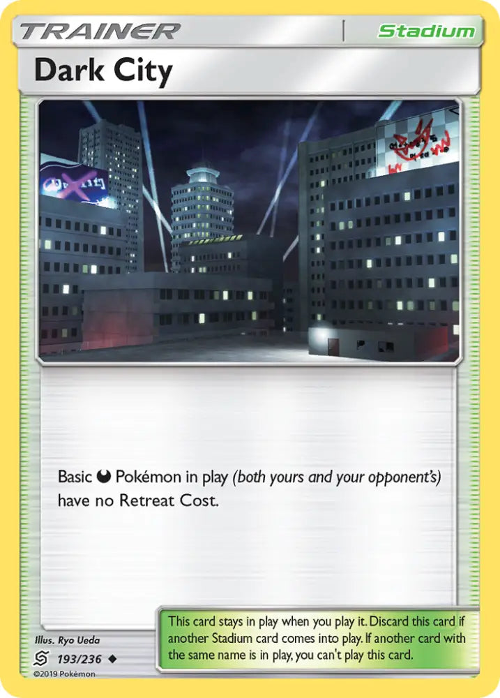 Dark City (193/236) [Sun & Moon: Unified Minds] - Pokemon Single