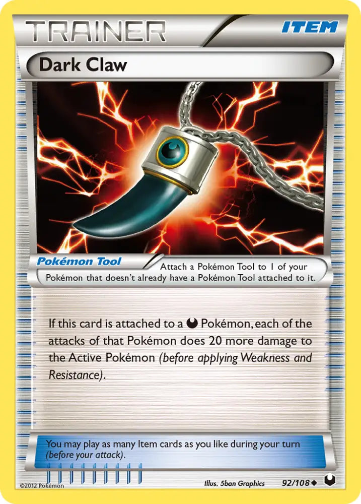 Dark Claw (92/108) [Black & White: Dark Explorers] - Pokemon Single