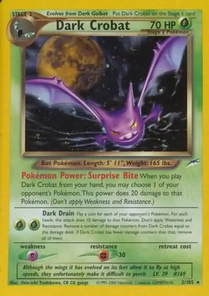 Dark Crobat (2/105) [Neo Destiny Unlimited] - Pokemon Single