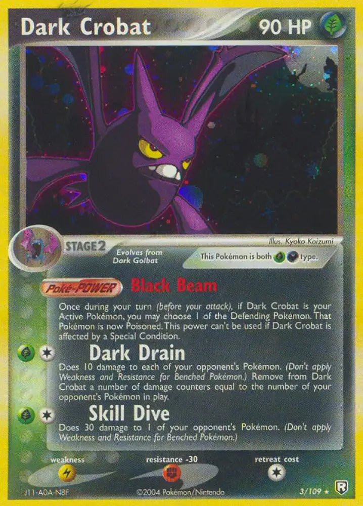 Dark Crobat (3/109) [EX: Team Rocket Returns] - Pokemon Single