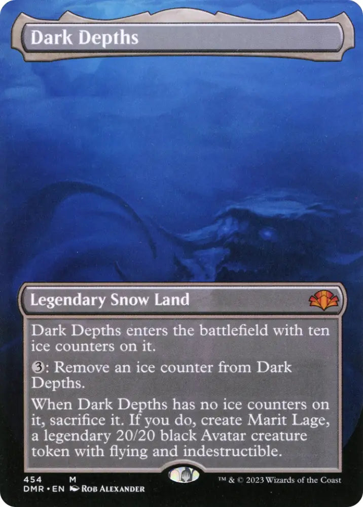 Dark Depths (Borderless Alternate Art) [Dominaria Remastered] - MTG Single