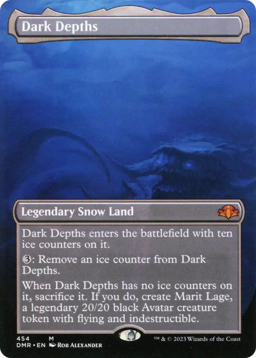 Dark Depths (Borderless Alternate Art) [Dominaria Remastered] - MTG Single
