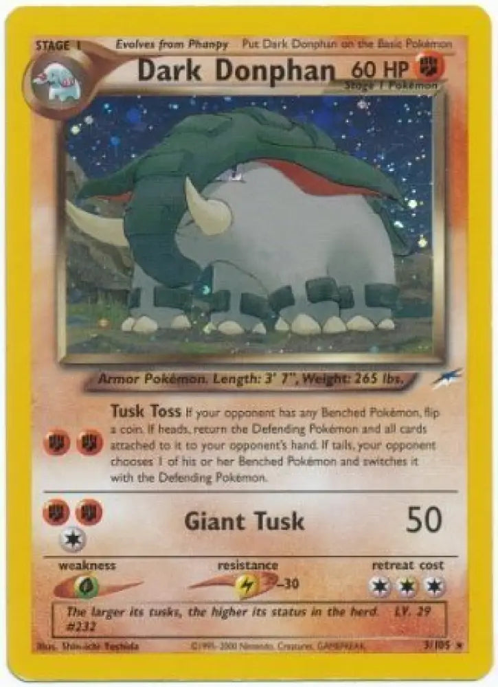 Dark Donphan (3/105) [Neo Destiny Unlimited] - Pokemon Single