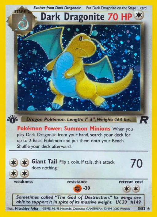 Dark Dragonite (5/82) [Team Rocket 1st Edition] - Pokemon Single