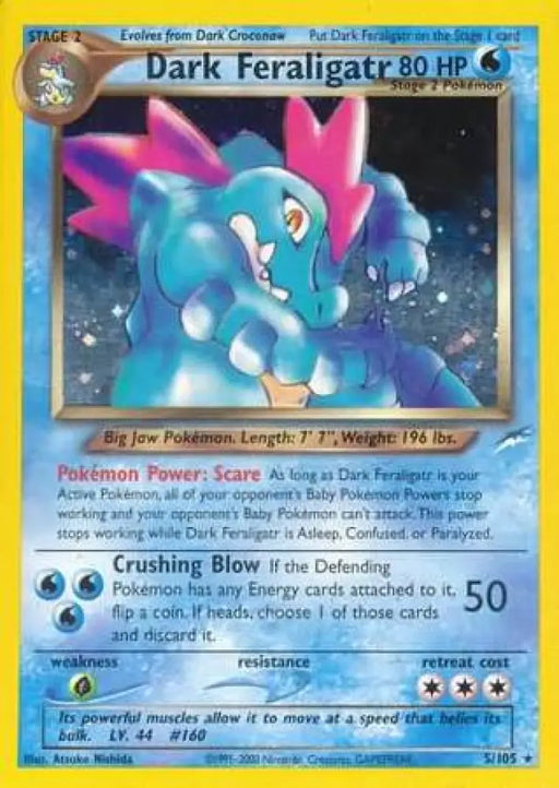 Dark Feraligatr (5/105) [Neo Destiny Unlimited] - Pokemon Single