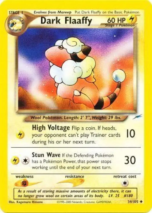 Dark Flaaffy (34/105) [Neo Destiny Unlimited] - Pokemon Single