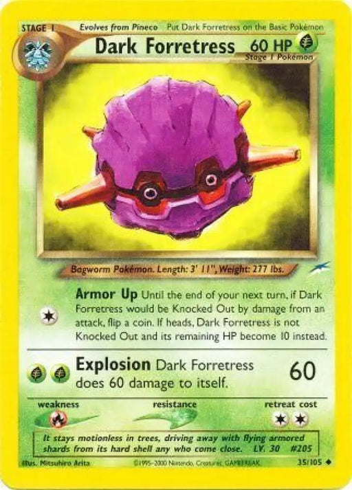 Dark Forretress (35/105) [Neo Destiny Unlimited] - Pokemon Single