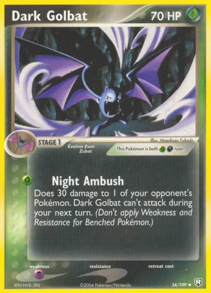 Dark Golbat (34/109) [EX: Team Rocket Returns] - Pokemon Single