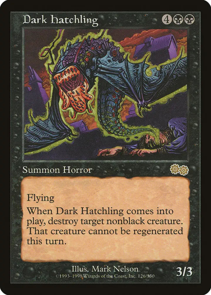 Dark Hatchling [Urza’s Saga] - MTG Single