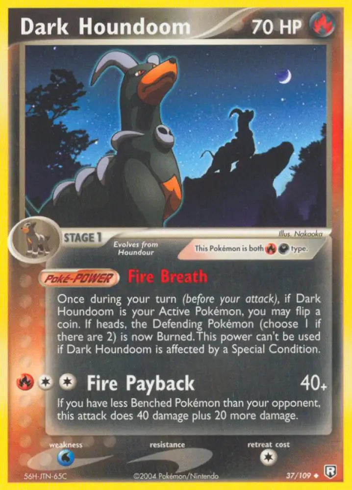Dark Houndoom (37/109) [EX: Team Rocket Returns] - Pokemon Single