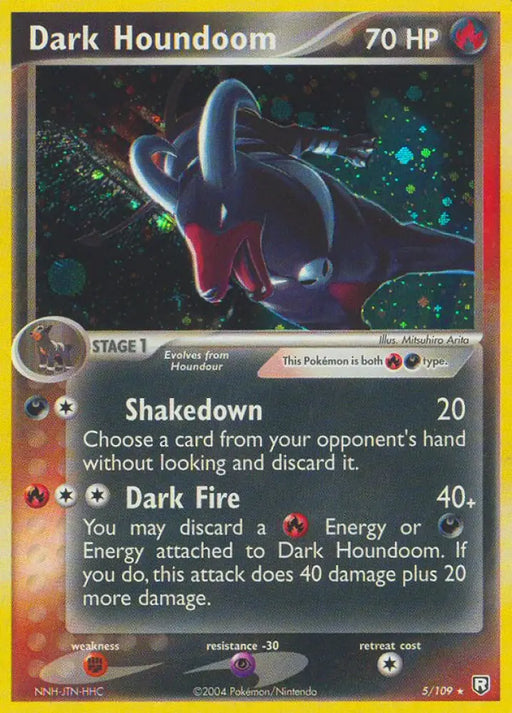 Dark Houndoom (5/109) [EX: Team Rocket Returns] - Pokemon Single