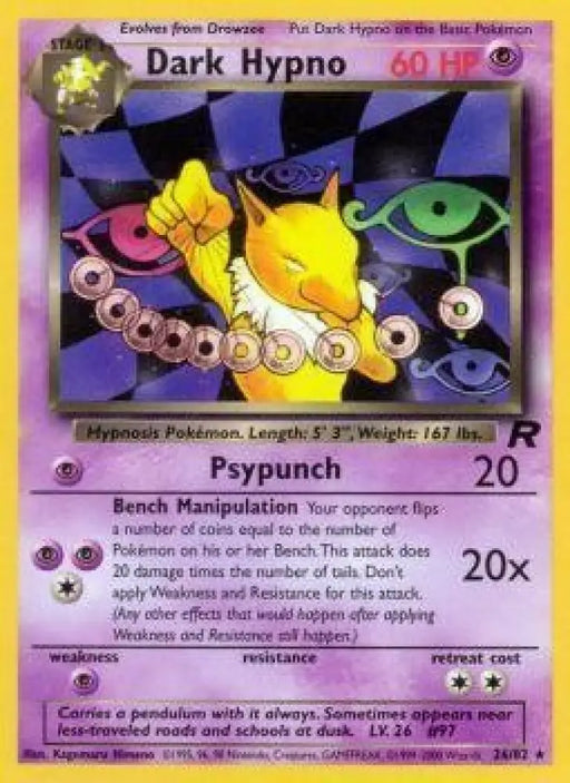 Dark Hypno (26/82) [Team Rocket Unlimited] - Pokemon Single
