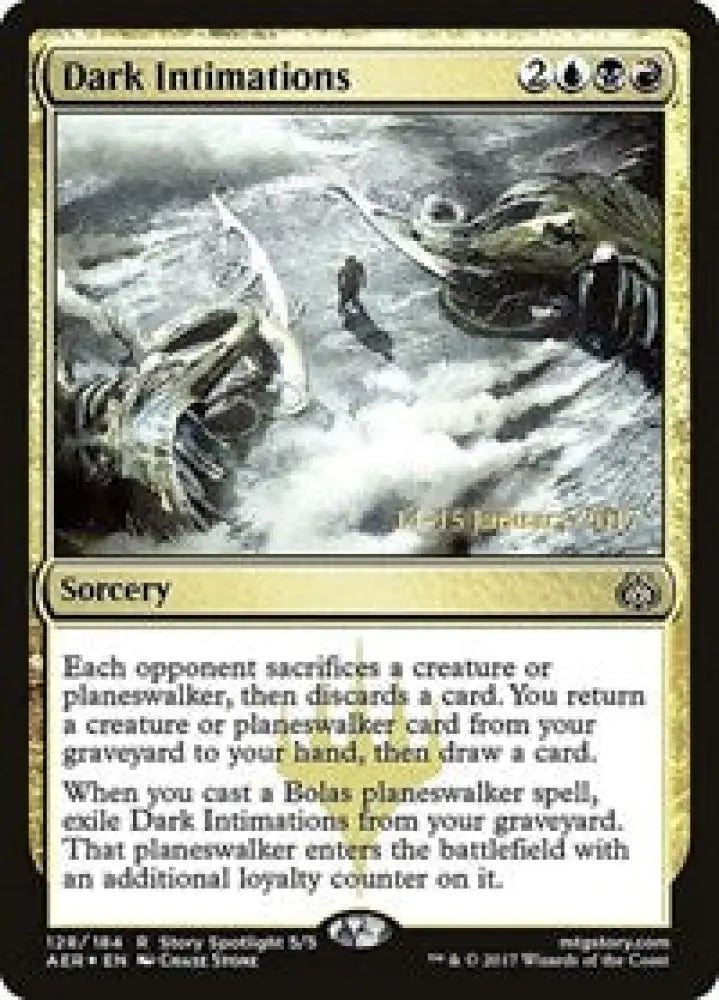 Dark Intimations (128) [Prerelease Cards]