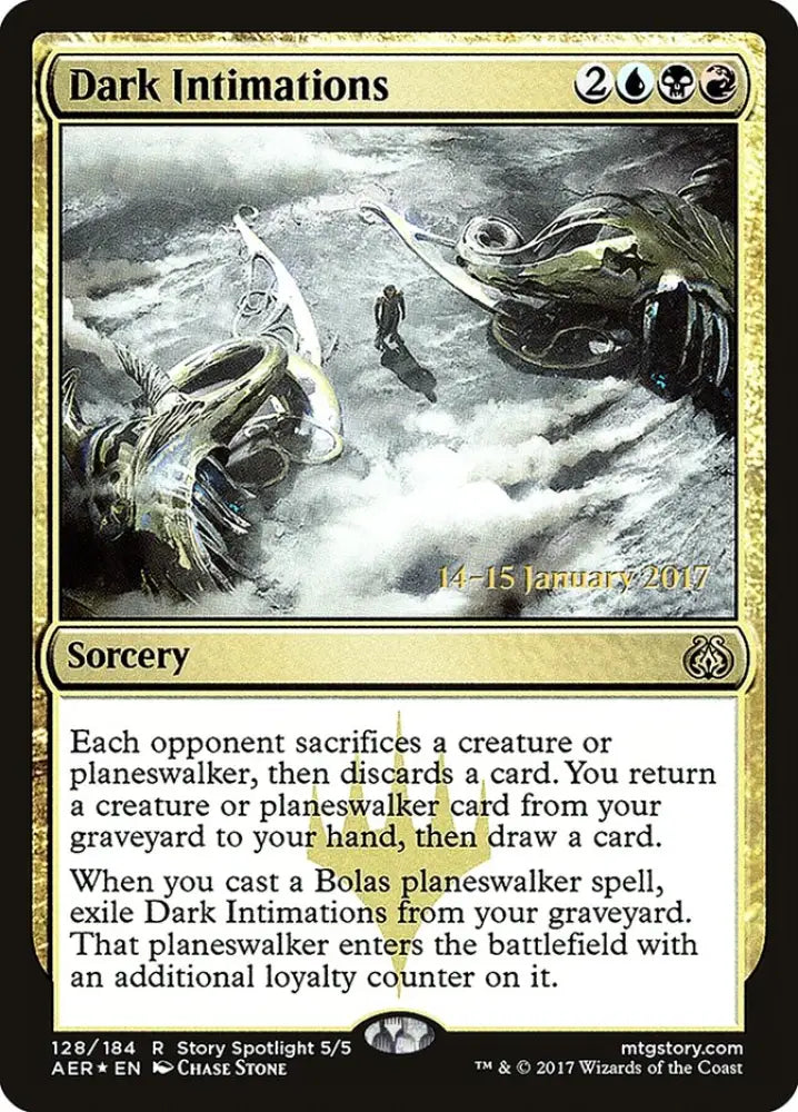 Dark Intimations [Aether Revolt Prerelease Promos] - MTG Single