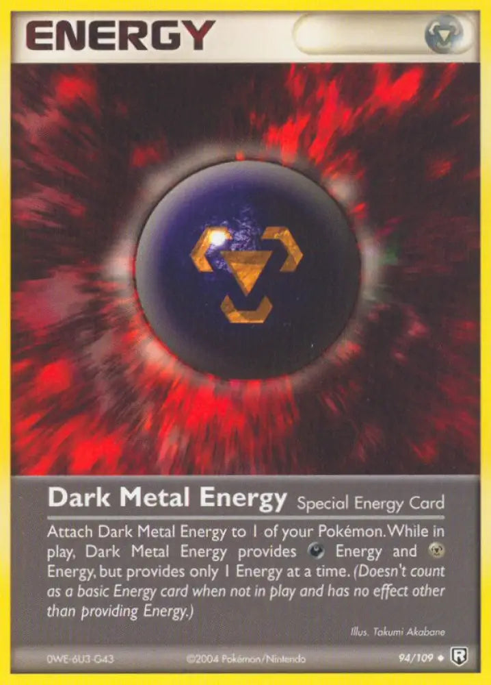 Dark Metal Energy (94/109) [EX: Team Rocket Returns] - Pokemon Single