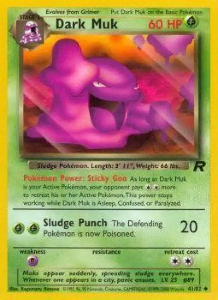 Dark Muk (41/82) [Team Rocket Unlimited] - Pokemon Single