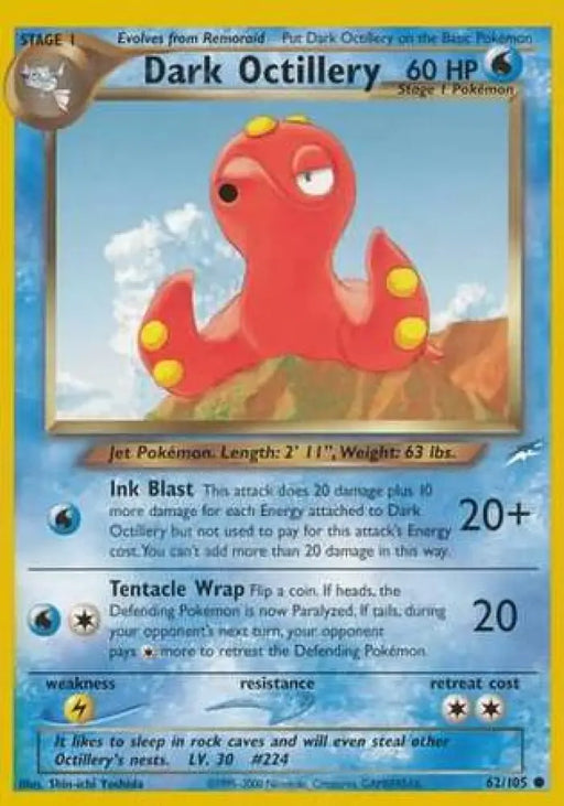 Dark Octillery (62/105) [Neo Destiny Unlimited] - Pokemon Single