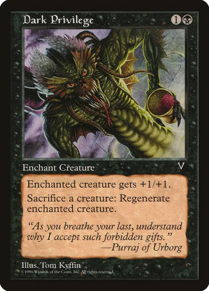 Dark Privilege [Visions] - MTG Single