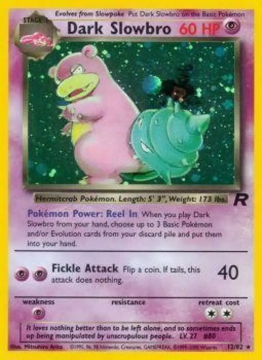 Dark Slowbro (12/82) [Team Rocket Unlimited] - Pokemon Single
