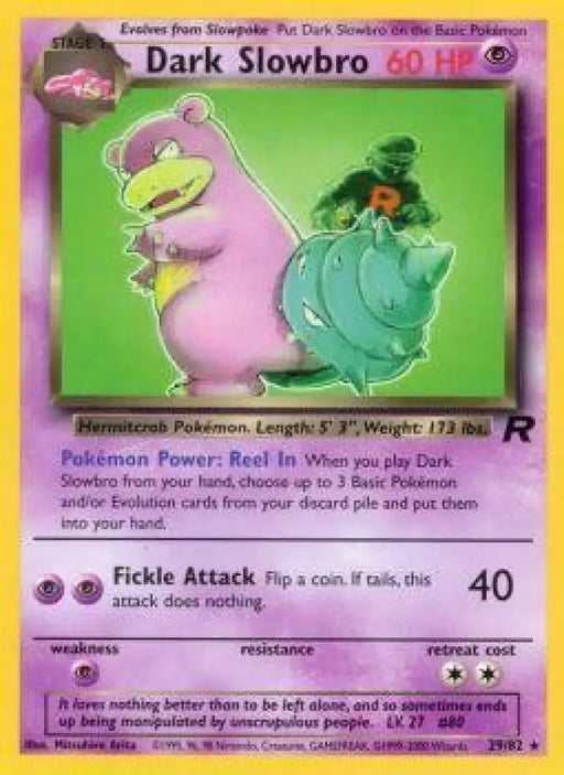 Dark Slowbro (29/82) [Team Rocket Unlimited] - Pokemon Single