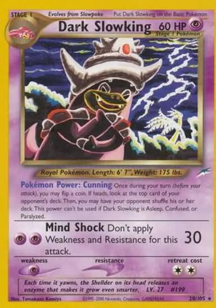 Dark Slowking (20/105) [Neo Destiny Unlimited] - Pokemon Single