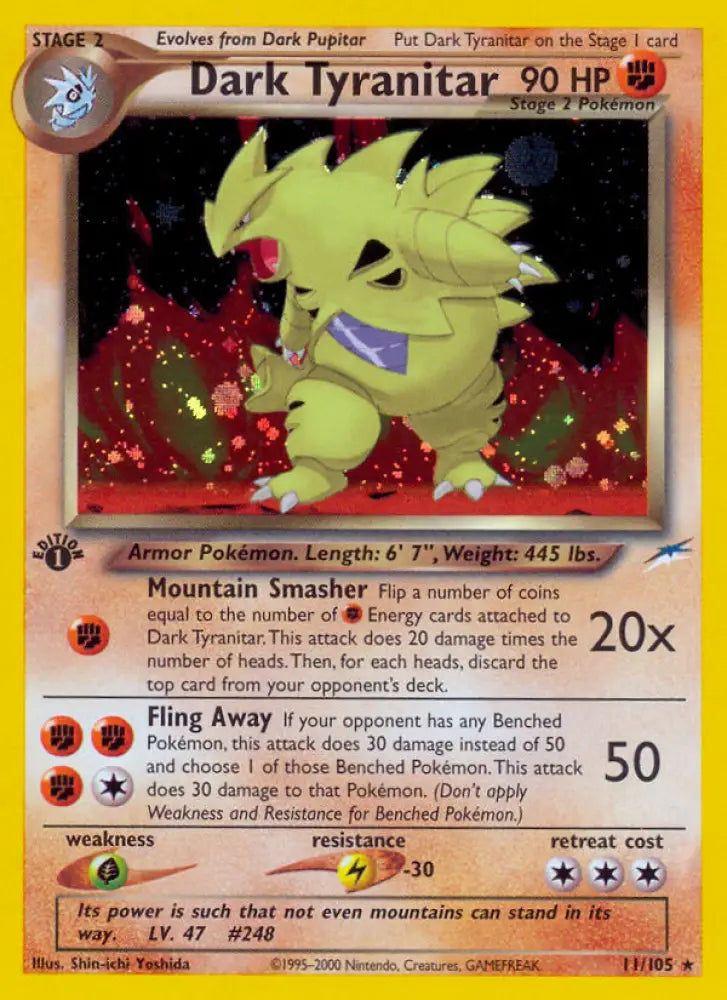Dark Tyranitar (11/105) [Neo Destiny 1st Edition] - Pokemon Single