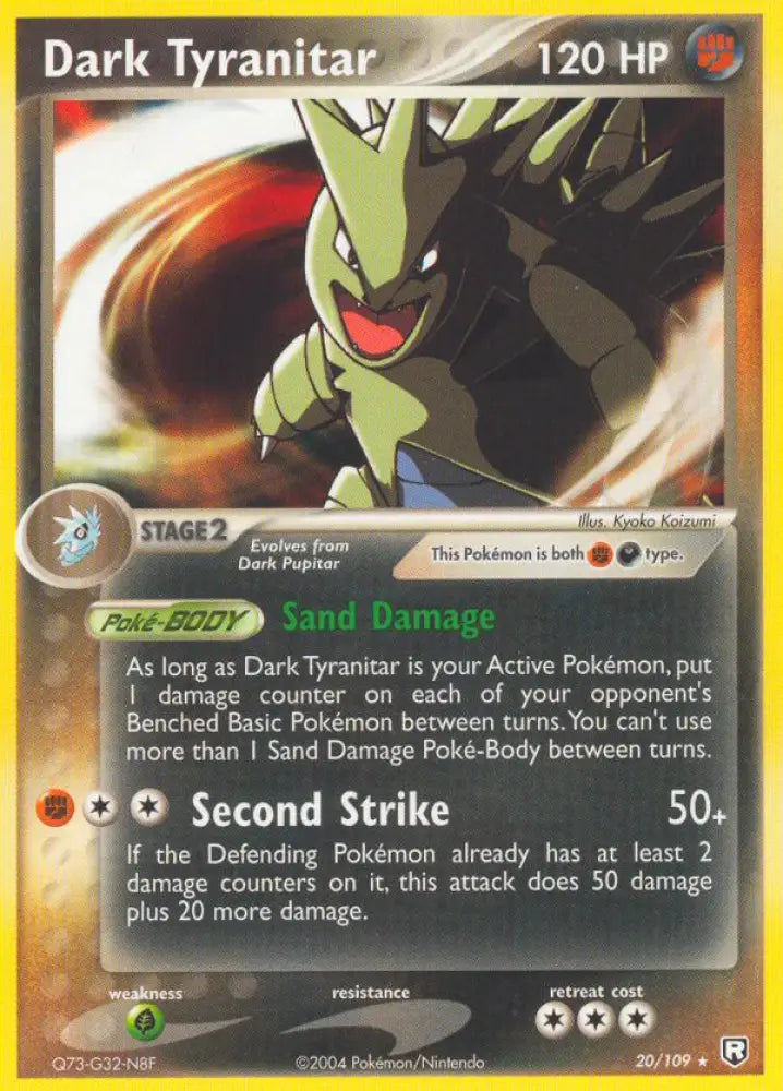 Dark Tyranitar (20/109) [EX: Team Rocket Returns] - Pokemon Single