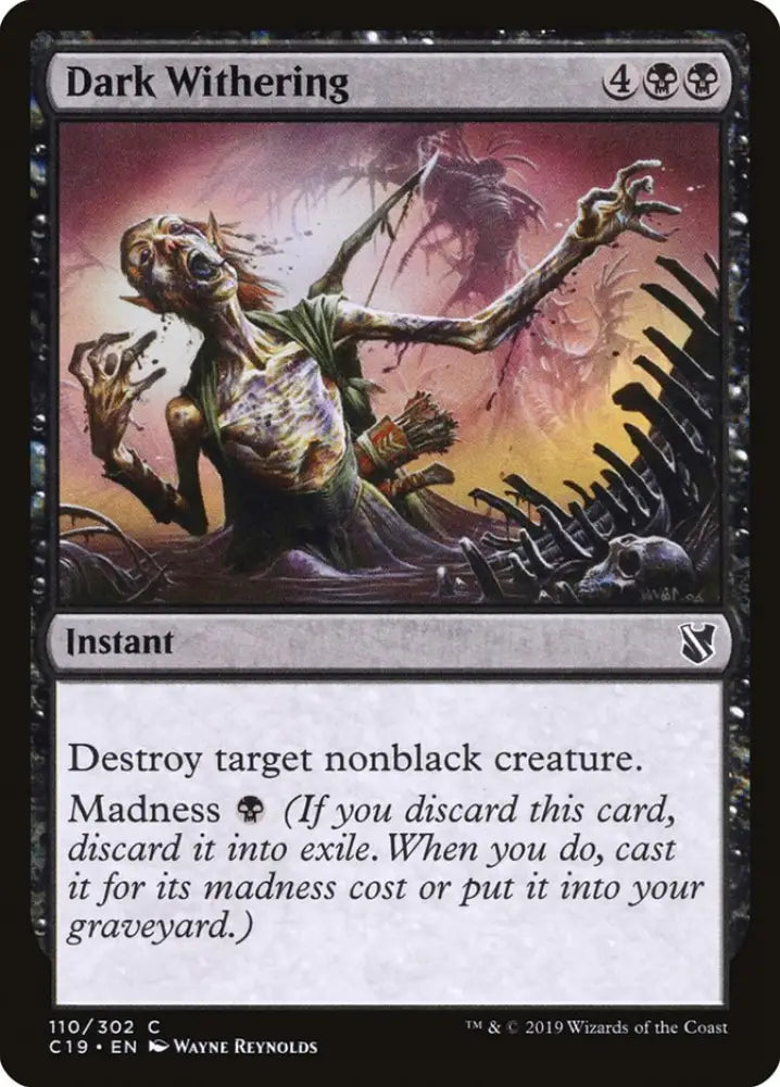Dark Withering [Commander 2019] - MTG Single