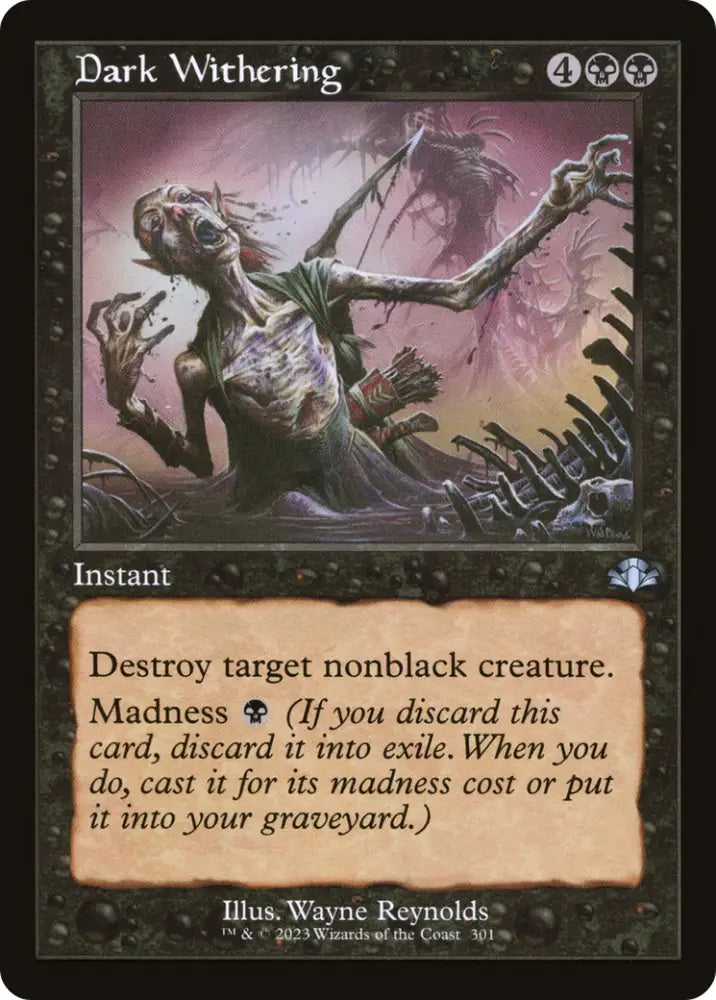 Dark Withering (Retro) [Dominaria Remastered] - MTG Single