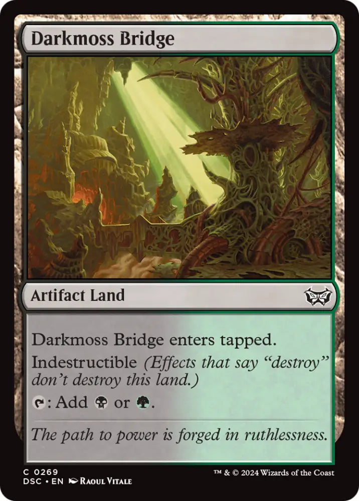 Darkmoss Bridge [Duskmourn: House of Horror Commander] - MTG Single