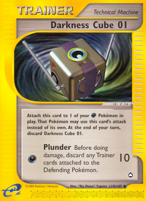 Darkness Cube 01 (119/147) [Aquapolis] - Pokemon Single